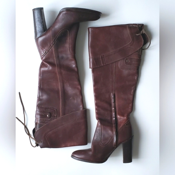 Diesel Style Lab | Knee-high Leather Boots - Picture 1 of 16